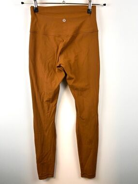 Lululemon Align Leggings Size 6 Rust Orange High Rise Buttery Soft Yoga